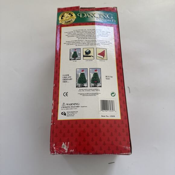 Gemmy Vtg 1997 Dancing Douglas Fir Singing Christmas Tree Motion Activated 14" - Picture 10 of 10